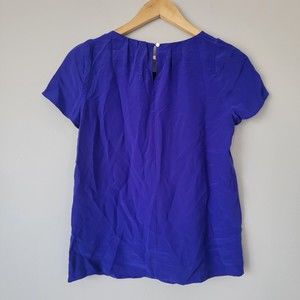 J. CREW Blue Blouse Top Size 2